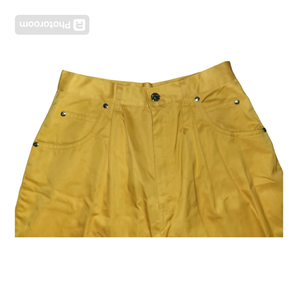 💕Vintage High rise yellow barrel pants Womens Size 10 Fall Preppy City - Picture 3 of 4